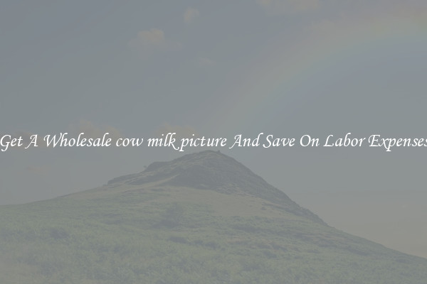Get A Wholesale cow milk picture And Save On Labor Expenses