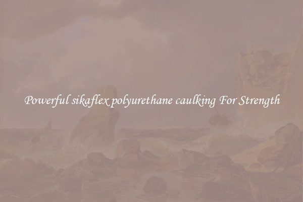 Powerful sikaflex polyurethane caulking For Strength