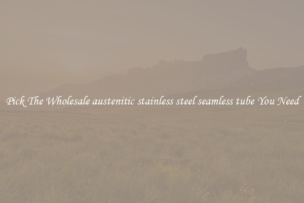 Pick The Wholesale austenitic stainless steel seamless tube You Need