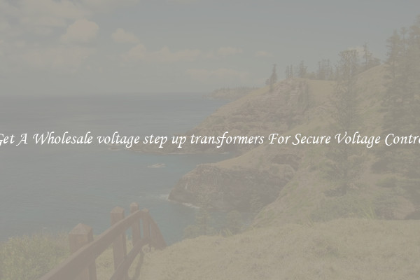 Get A Wholesale voltage step up transformers For Secure Voltage Control