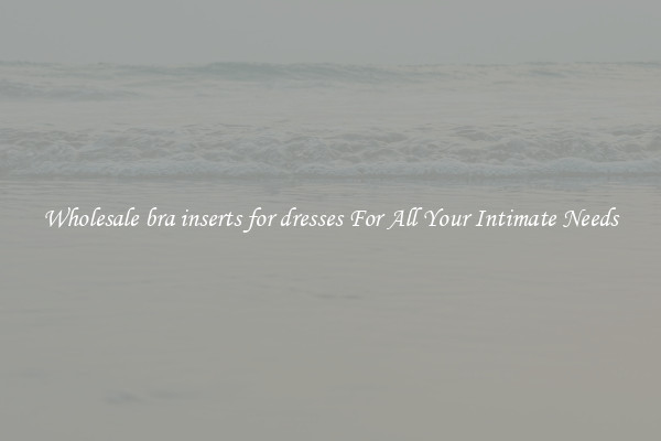 Wholesale bra inserts for dresses For All Your Intimate Needs