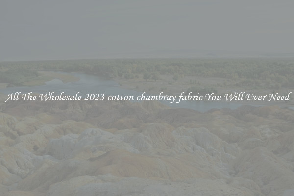 All The Wholesale 2023 cotton chambray fabric You Will Ever Need