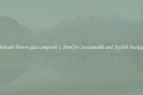 Wholesale brown glass ampoule 1 20ml for Sustainable and Stylish Packaging
