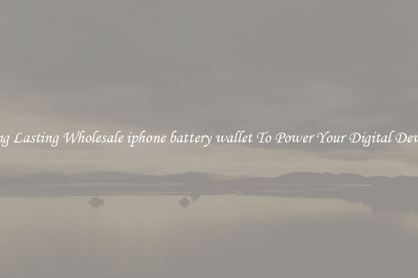 Long Lasting Wholesale iphone battery wallet To Power Your Digital Devices