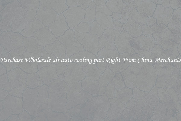 Purchase Wholesale air auto cooling part Right From China Merchants