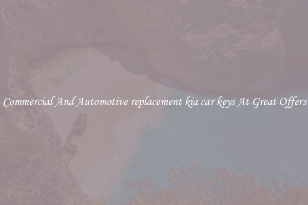 Commercial And Automotive replacement kia car keys At Great Offers