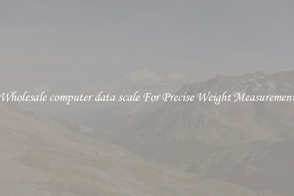 Wholesale computer data scale For Precise Weight Measurement